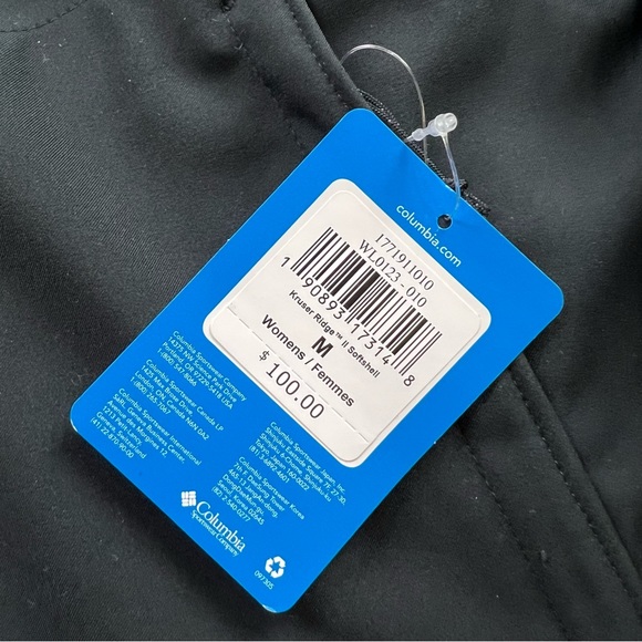 Columbia women’s black zip up jacket BWT M L42-10 - Picture 5 of 5